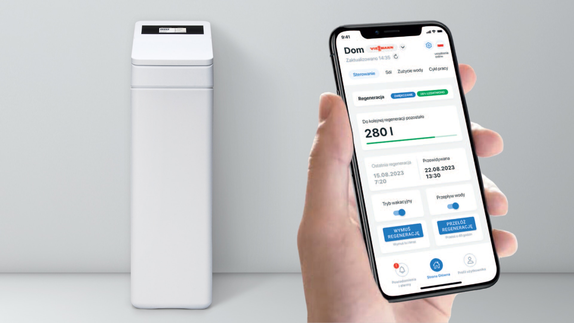 Aquastilla 25 SMART – inteligentne rozwiązanie problemu twardej wody |  Viessmann PL